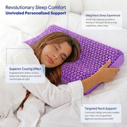 Ergonomic Cooling Gel Pillow - Instant Neck Pain Relief & Spine Support