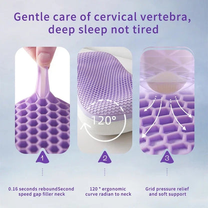 Contoured Cooling Gel Pillow - Support for Every Sleep Position
